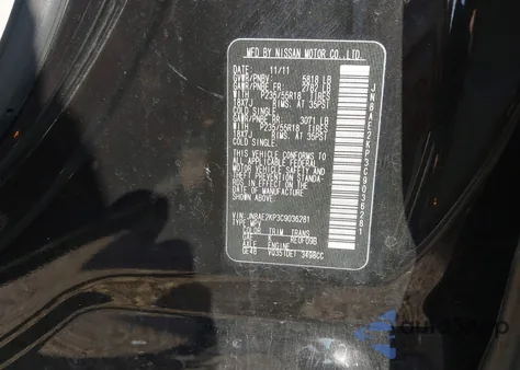 2012 Nissan Quest Le from USA, damaged, VIN JN8AE2KP3C9036281